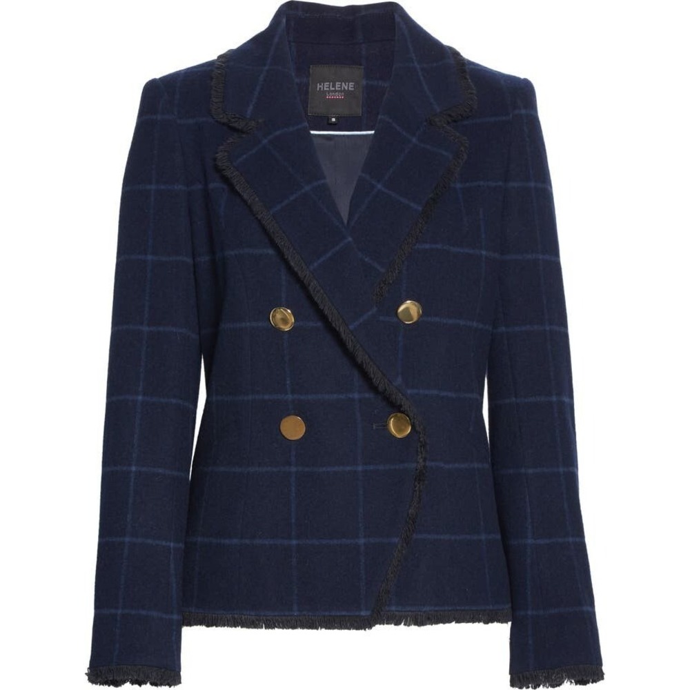Helene Berman Womens Jacket Blazer Small Wool Blend London
